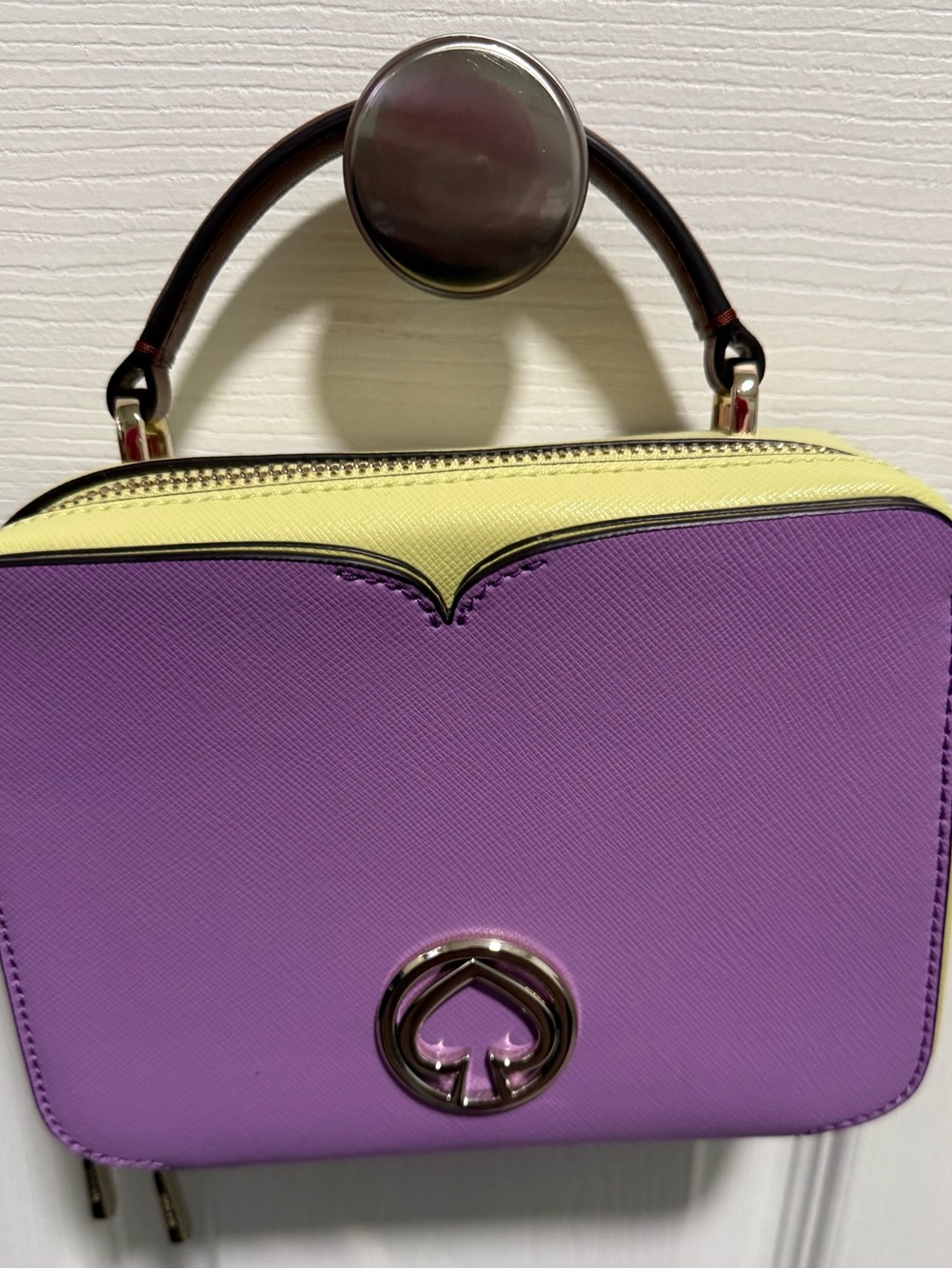 kate spade Two-Tone Purple & Yellow Top-Handle Crossbody